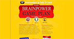 Desktop Screenshot of brainpowergameplan.com