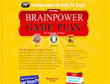 Tablet Screenshot of brainpowergameplan.com